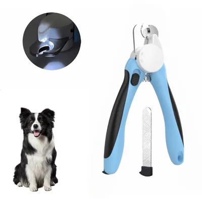 Zoomtopia Tondeuses à ongles pour animaux de compagnie avec lumière LED