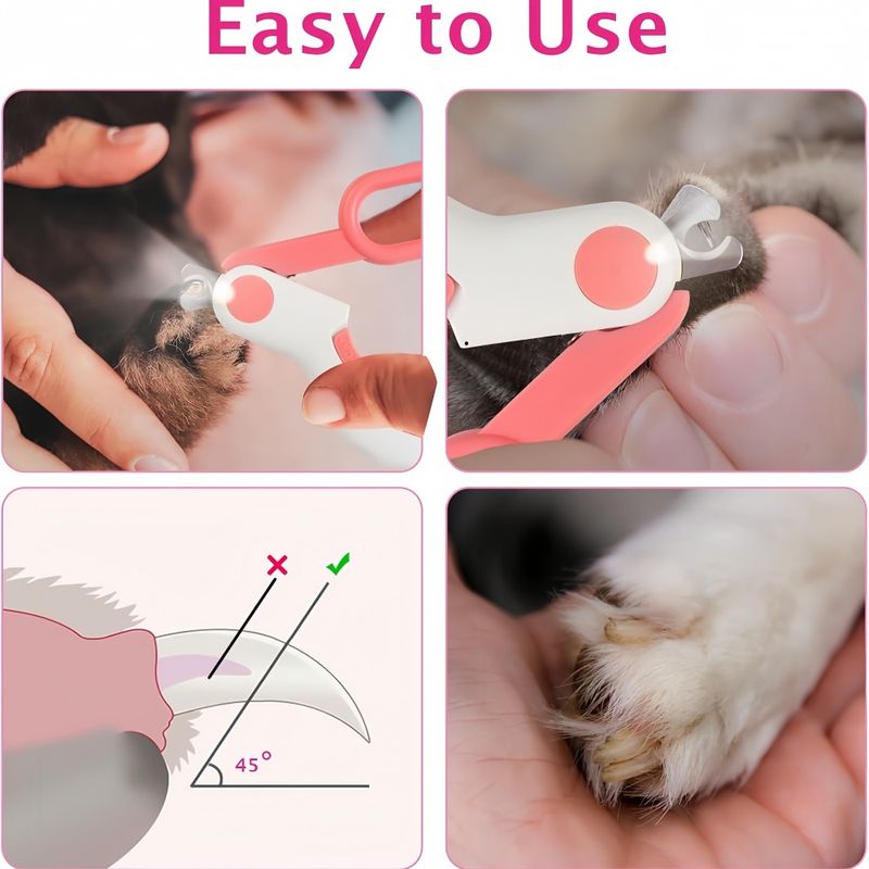 Pawzy Coupe - Ongles à LED pour chats et chiens
