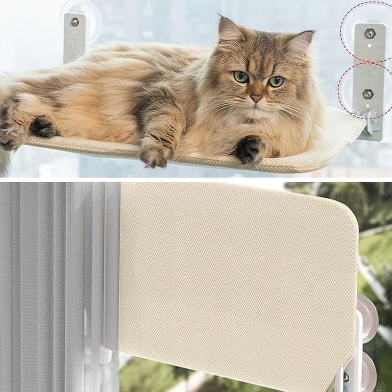 Zoomtopia Lit de fenêtre pliable pour chat