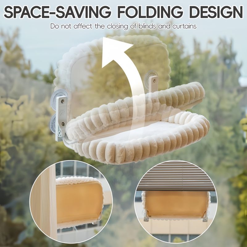 FurryFusion Hamac pliable pour chat