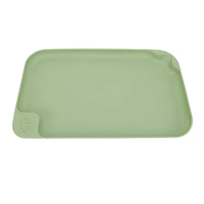 Tapis d'alimentation pour animaux à bords surélevés