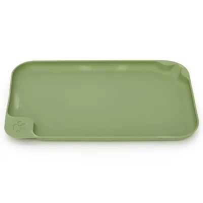 Tapis d'alimentation pour animaux à bords surélevés