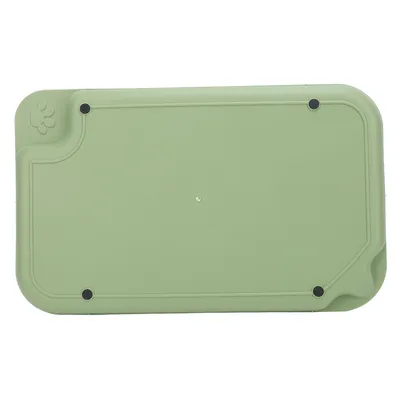 Tapis d'alimentation pour animaux à bords surélevés