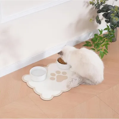 Zoomtopia Tapis d'alimentation pour animaux de compagnie