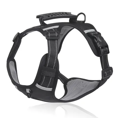 Harnais anti-traction pour chien(noir)