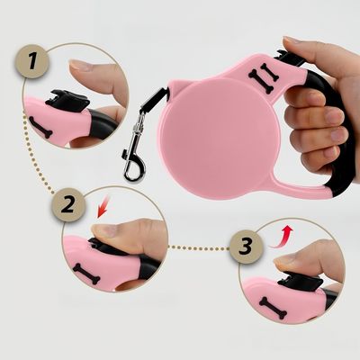 Pawzy Laisse à enrouleur pour chien et chat