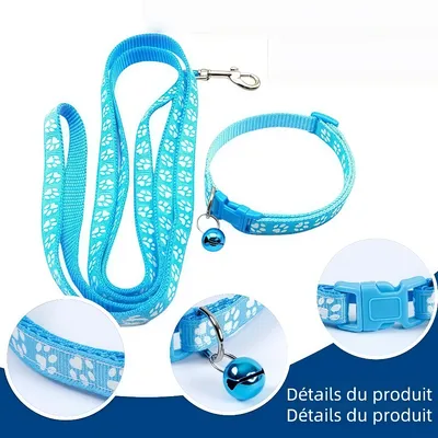 Zoomtopia Ensemble laisse et collier pour chien