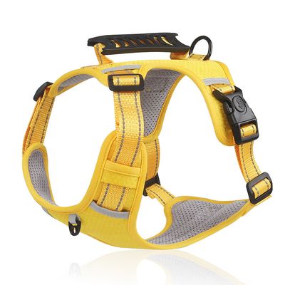 Harnais anti-traction pour chien(jaune)