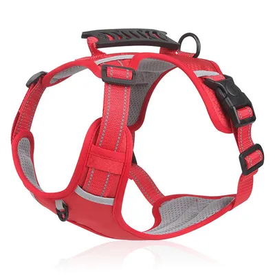UAMLY Harnais anti-traction pour chien(rouge)