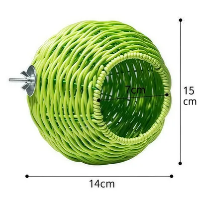 Zoomtopia Nid pour oiseaux en imitation rotin