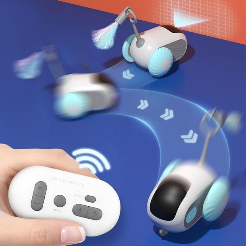 Pawzy Voiture de jeu pour chat