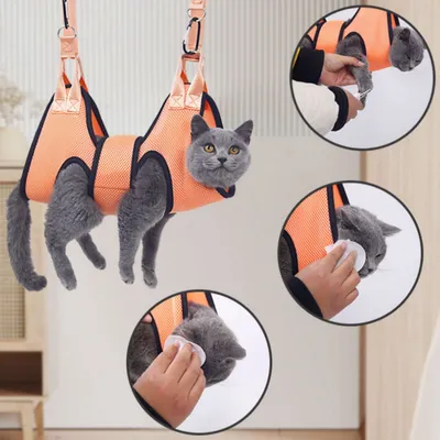 Pawzy Hamac de toilettage pour chien et chat 54×42.5CM