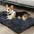 IntiMeg Matelas de lit pour chien en peluche