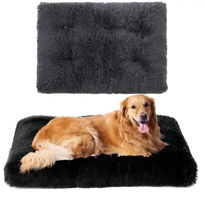 IntiMeg Matelas de lit pour chien en peluche IntiMeg Matelas de lit pour chien en peluche