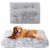 IntiMeg Matelas de lit pour chien en peluche