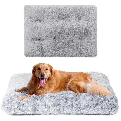 IntiMeg Matelas de lit pour chien en peluche