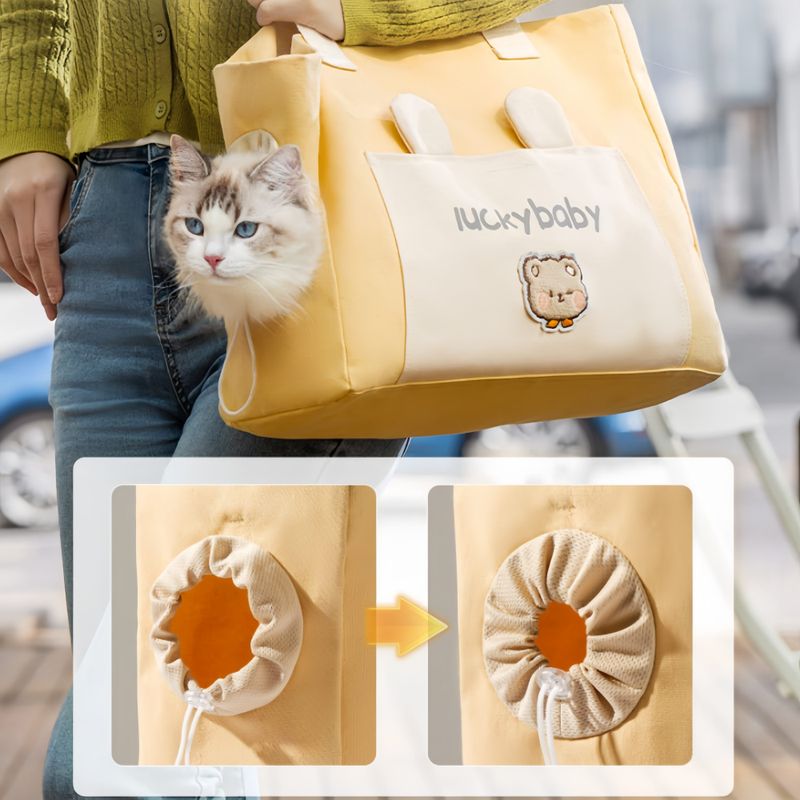 FurryFusion Sac messager portable pour chat et chien