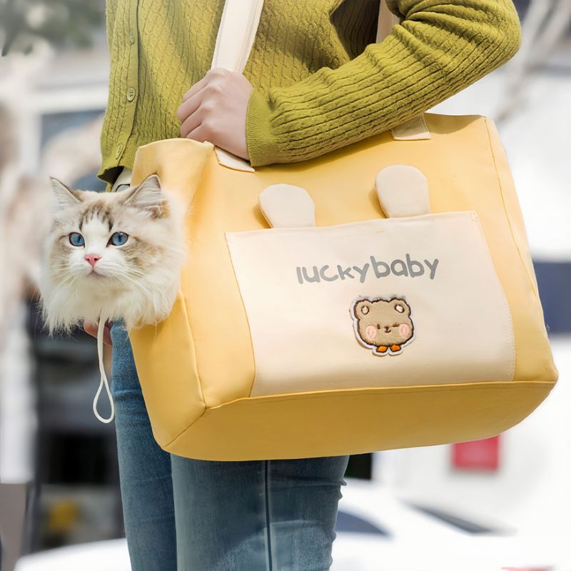 FurryFusion Sac messager portable pour chat et chien