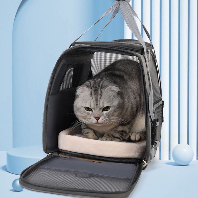 Sac de transport pour chat et chien en maille respirante