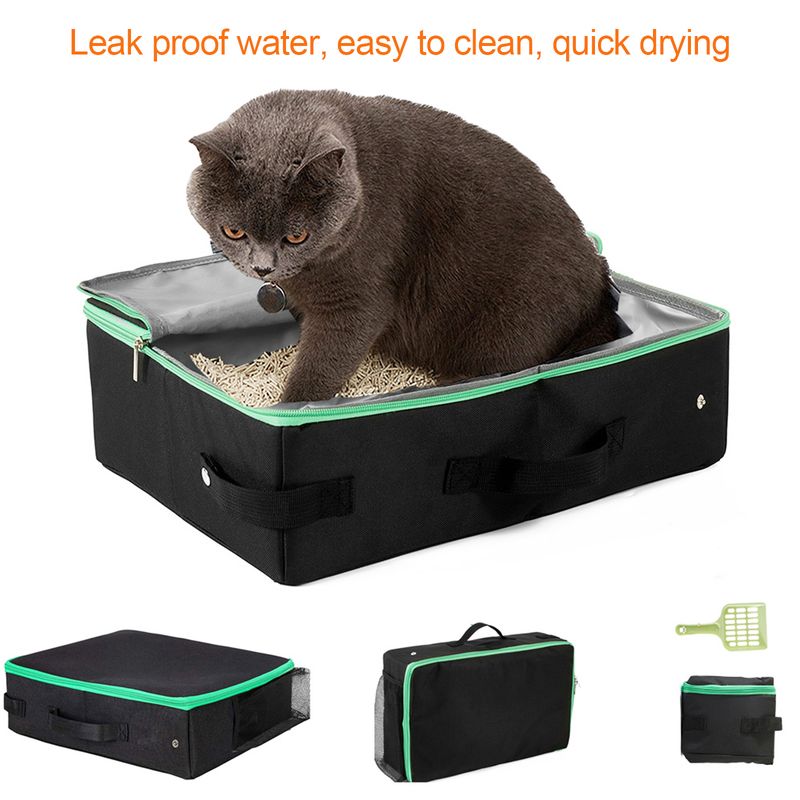 Bac à litière de voyage pour chat