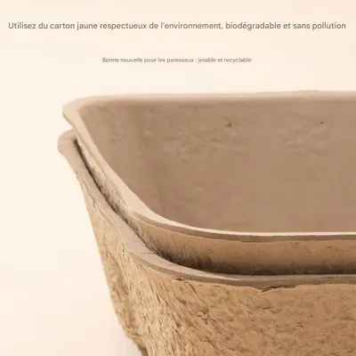 FurryFusion Bac à litière jetable pour chat