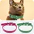 FurryFusion Lot de 2 Collier de chat avec cloche en cuir PU