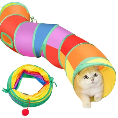 Zoomtopia Tunnel Arc-en-Dégradé pour chat