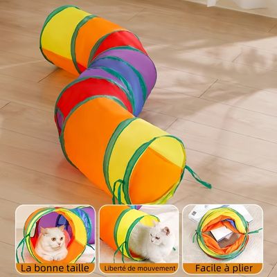 Zoomtopia Tunnel Arc-en-Dégradé pour chat