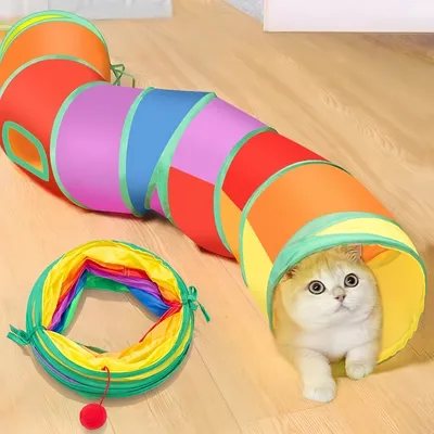 Zoomtopia Tunnel Arc-en-Dégradé pour chat