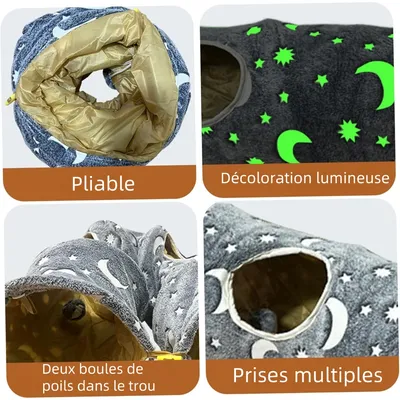 Zoomtopia Tunnel de chat auto  lumineux