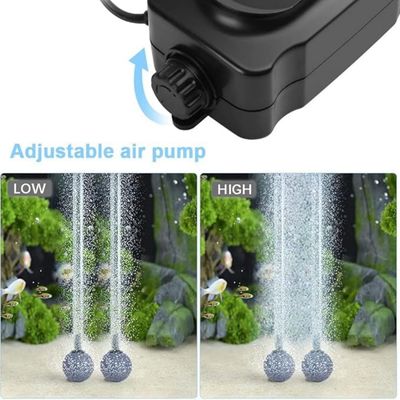 Pawzy Pompe d'aération pour aquarium Double trou