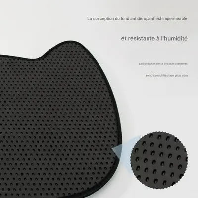 FurryFusion Tapis de litière pour chat double couche