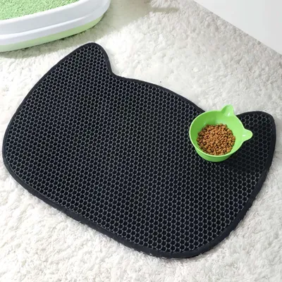 FurryFusion Tapis de litière pour chat double couche
