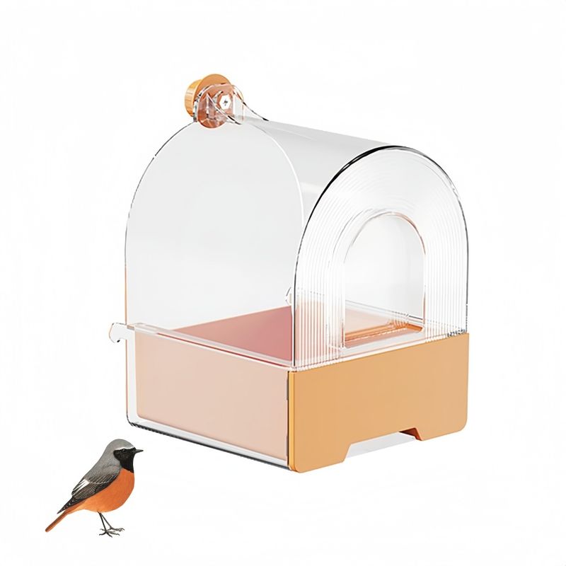 Zoomtopia Boîte de douche transparente pour oiseaux