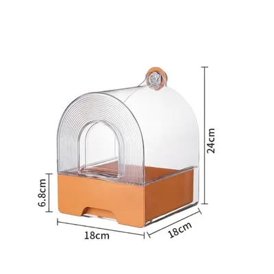 Zoomtopia Boîte de douche transparente pour oiseaux