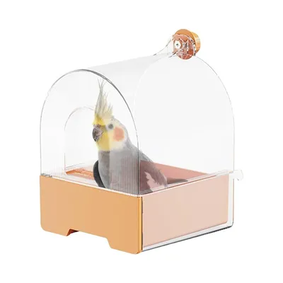 Zoomtopia Boîte de douche transparente pour oiseaux
