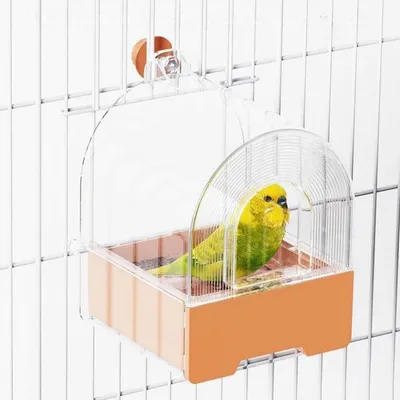 Zoomtopia Boîte de douche transparente pour oiseaux