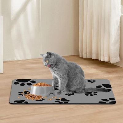 Zoomtopia Tapis de gamelle absorbant pour chat