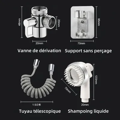 Pawzy Ensemble de douche pour animaux Pawzy Ensemble de douche pour animaux