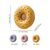 Zoomtopia Lot de 3 bocaux respirants en forme de donut