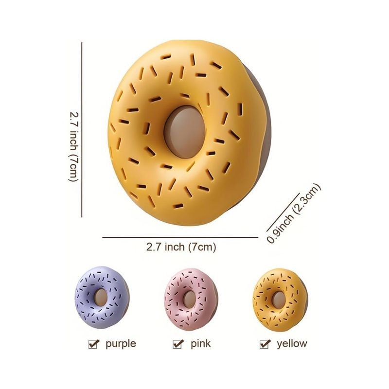 Zoomtopia Lot de 3 bocaux respirants en forme de donut