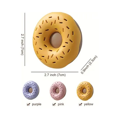 Zoomtopia Lot de 3 bocaux respirants en forme de donut