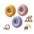 Zoomtopia Lot de 3 bocaux respirants en forme de donut