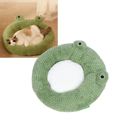 UAMLY Lit Niche pour Animaux de Compagnie, Forme de grenouille