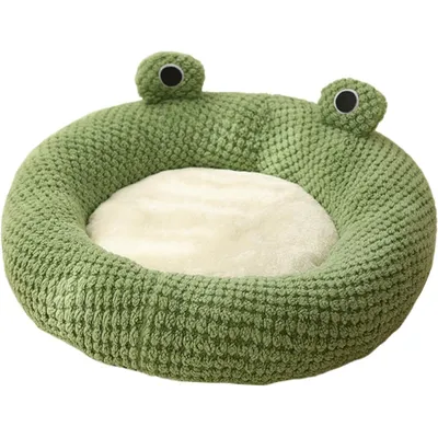 UAMLY Lit Niche pour Animaux de Compagnie, Forme de grenouille