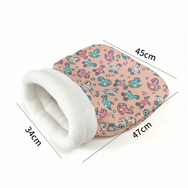 FurryFusion Sac de couchage chaud pour chat