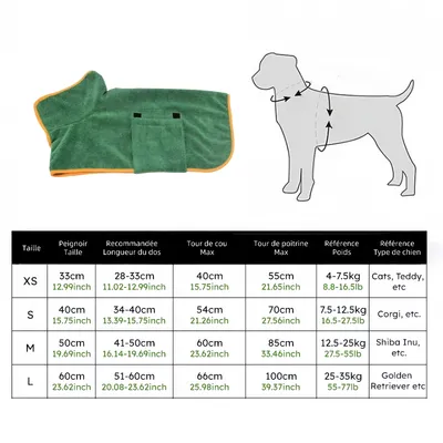 Zoomtopia Serviette de bain pour animaux de compagnie