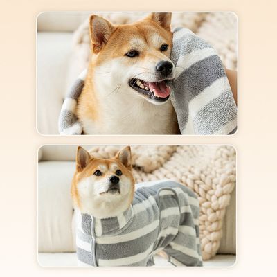 Zoomtopia Serviette pour chien en microfibre
