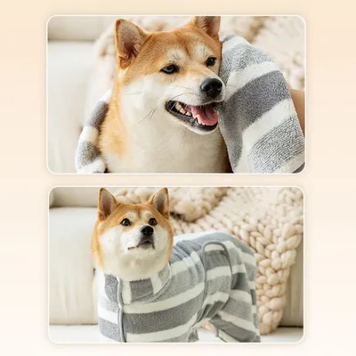 Zoomtopia Serviette pour chien en microfibre