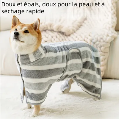 Zoomtopia Serviette pour chien en microfibre